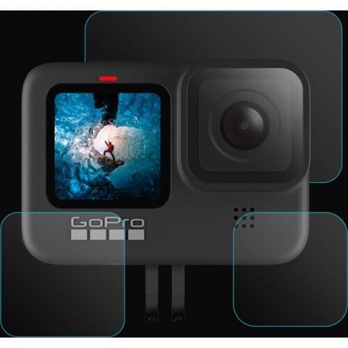 HD Tempered Glass Protective Film For GoPro 9 Screen Cover Case Front Back Lens Film For GoPro Hero 9 Sport Camera Accessories