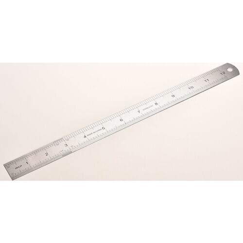Stainless Steel Metal Ruler practical Metric Rule Precision Double Sided Measuring Tool 30cm New Arrival