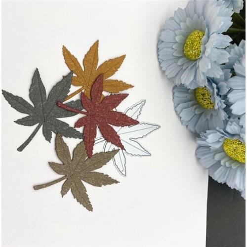 Maple Leaf Metal Cutting Dies Leaves Frame Template DIY Scrapbooking Card Stencil Paper Craft Handmade Album Handbook Home Decor