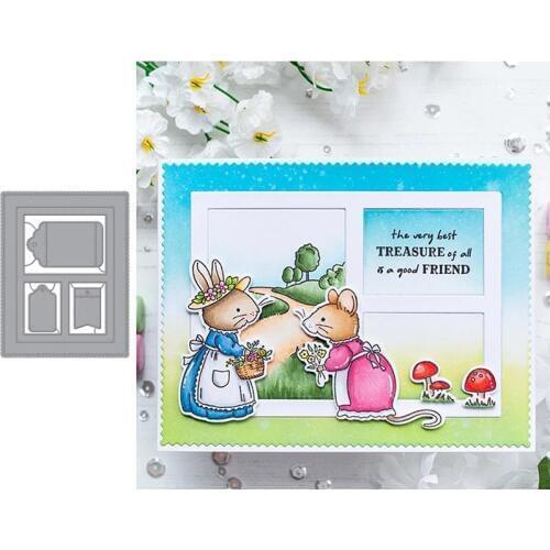 Tag Photo Album Frame Metal Cutting Dies for Scrapbooking and Card Making Paper Craft 2019 New die cuts