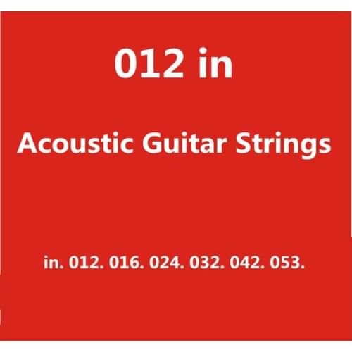A set of 012-053 Acoustic guitar strings Extra Light strings for acoustic guitar accessories parts Musical instrument
