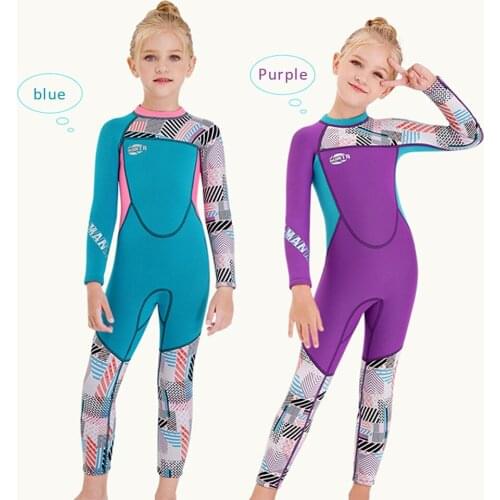 2.5MM Neoprene Wetsuits Kids Swimwears Diving Suits Long Sleeves Boys Girls Surfing Children Kids Short Sleeve Swimsuit