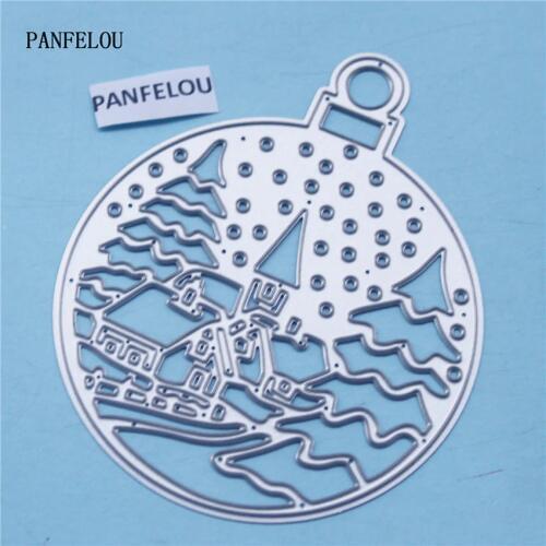 PANFELOU Metal craft Snow village paper die cutting dies for Scrapbooking/DIY Easter wedding Halloween Greeting cards
