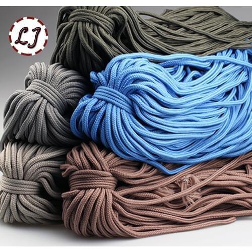 Wholesale 6mm 9 color high strength Handmade home DIY Rope Woven polyester fiber Cords for home accessories Craft Projects S003