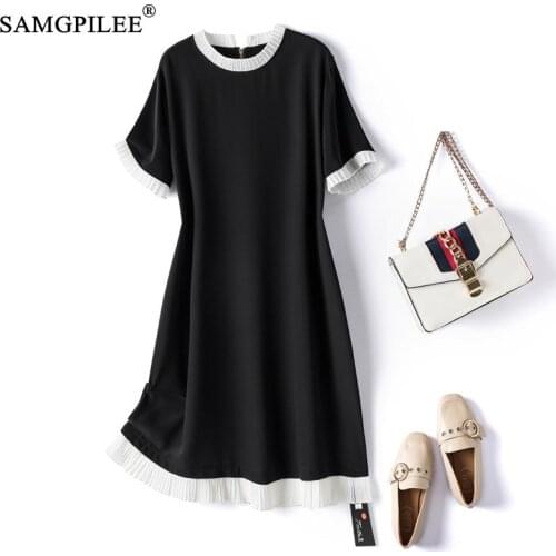 Простые летние платья Samgpilee China At AliExpress