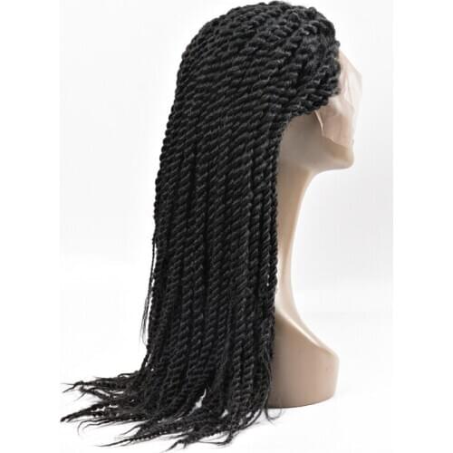 Senegalese Twist Braided Wigs Lace Front Wigs Long Synthetic Twist Heat Resistant Fiber Wigs For Black Women