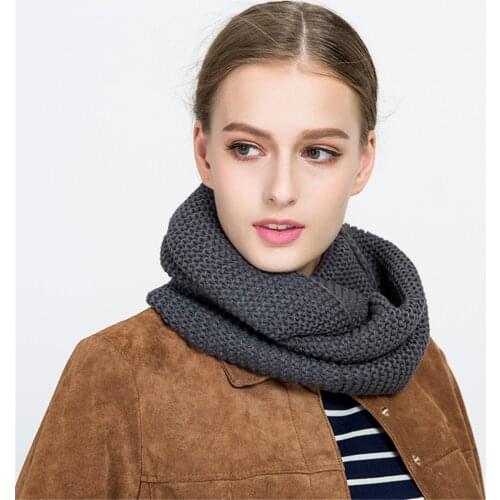 Kint Neck Ring Scarf Circle Warm Woven Cashmere Autumn Riding Collars Woman and Man Winter Fashion Accessories