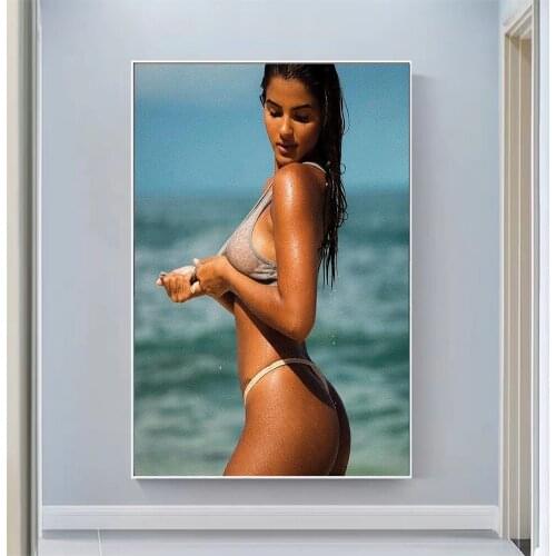 Silk Cloth Wall Poster Júlia Muniz Sexy Model Star Art Home Decoration Gift
