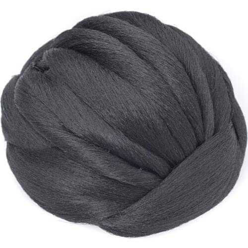 Soowee Synthetic Hair Chignon Messy Bun Clip Hair Buns Cover Scrunchies Dropship Suppliers Black Clip on Bun Hair Donut