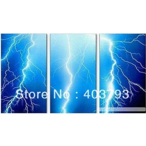 Modern abstract fashion oil painting on canvas for decoration beautiful lightning sencery free shipping