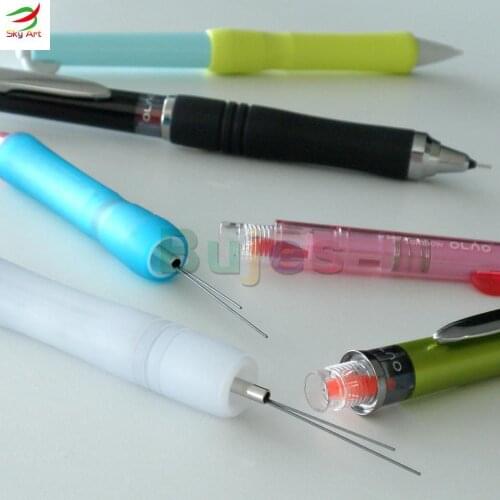 Tombow Olno Body Knock Mechanical Rubber Grip sharp Pencil,can bent in any direction,Choose from 4 Body colors SH-OL