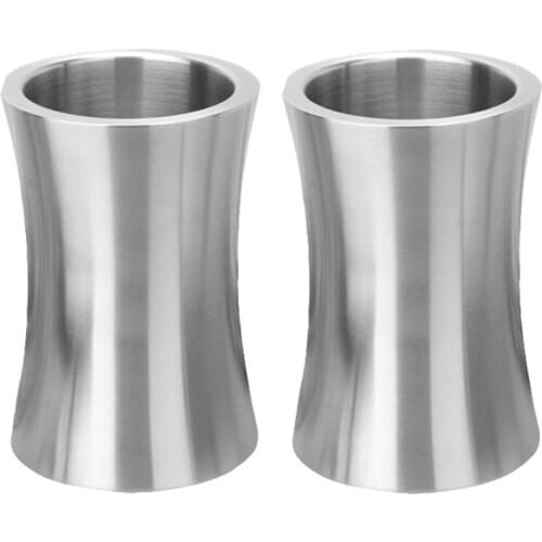 2 Pack Wine Bottle Cooler Bucket,Double Wall Insulated Stainless Steel Ice Bucket Champagne Bucket Bar Accessories