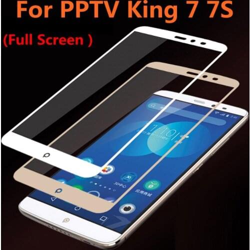 2PCS Full Cover Tempered Glass For PPTV King 7S Screen Protector protective film For PPTV King 7 King7 glass