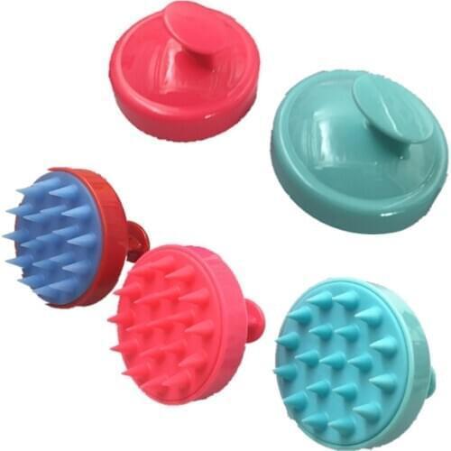 10pcs NEW Silicone Head Body Scalp Massage Brush Comb Shampoo Hair Washing Comb Shower Brush Bath Spa Slimming Massage Brush