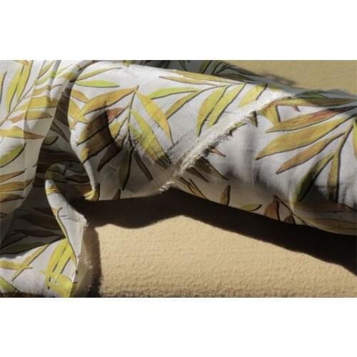 14mumi Printed crepe de chine fabric mulberry silk, garment garment clothing BH2147 0.5m