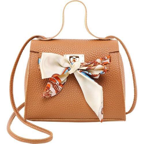 2019 New Women Mini Cross Body Bag Fashion Scarf Messenger Bag Handbags Letter Ribbons Mobile Phone Small Shoulders Bags