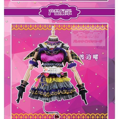 Anime Lovelive!Sunshine!! Aqours Watanabe You Little Devil cos Halloween Christmas Cosplay Costumes