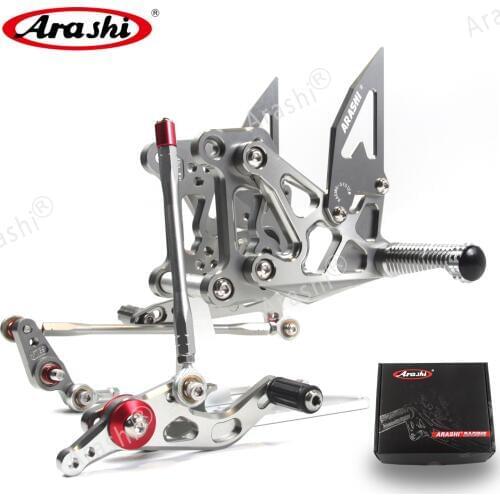 Arashi For MV AGUSTA Dragster 2012-2016 CNC Rider Rearset Adjustable Footrests Foot Pegs 675 EAS Brutale 675 2012 2013 2014 2015