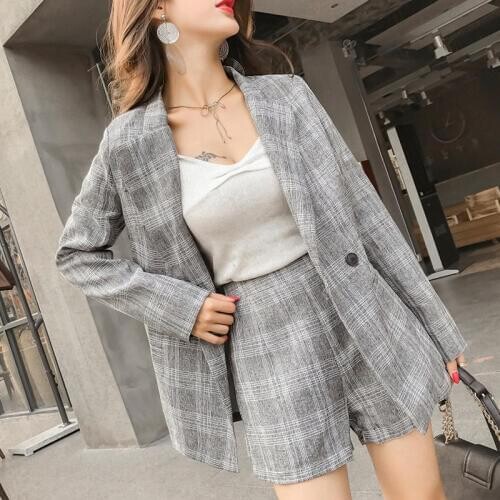 BGTEEVER Women's Trouser Suits In A Cage