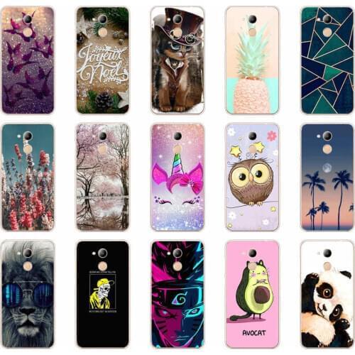 For Huawei Honor 6C Case Silicone Cover Phone Case for Huawei Honor 6C Pro Soft TPU Cover Honor6C Fundas Coque Cute Cat