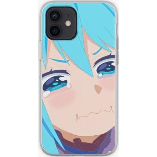 Konosuba Sad Aqua Phone Case for iPhone 5 5S SE 6 6S 7 8 Plus 11 12 13 Pro Max Mini X XS XR Max TPU Silicon Print Dog Coque
