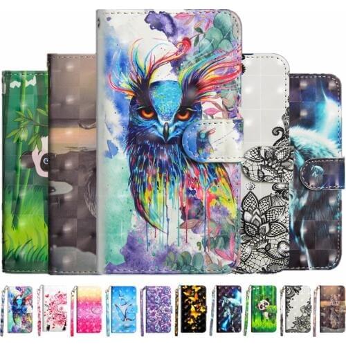 3D Luxury Wallet Case For Huawei Y5 Y6 Y7 Pro Y7 Prime 2019 Y5 Y6 Y7 Prime Y5 Lite Y7 Pro 2018 Cover Book Flip Phone Cases