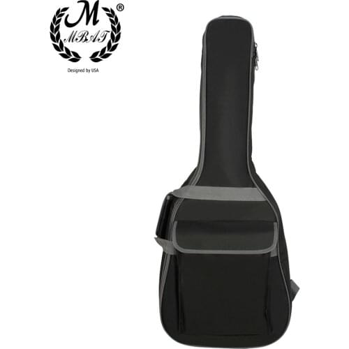M MBAT 38 Inch Black Guitar Bag Stringed Instrument Accessories Acoustic Folk Classical Add cotton Guitar Gig Case Music Tools