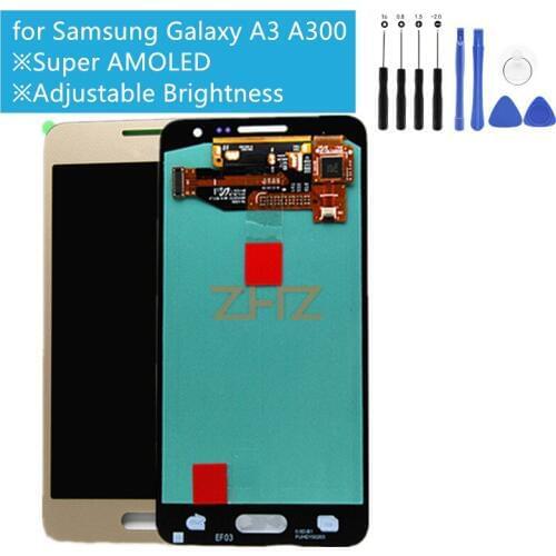 Super AMOLED For Samsung Galaxy A3 LCD display with touch screen digitizer Assembly A300F A3000 A300 A300X Repair Spare Parts