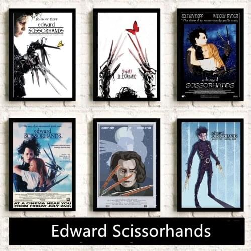 Edward Scissorhands Classic Movie Star Canvas Painting Wall Art Prints Poster Wall Pictures For Home Room Decor (No Frame)
