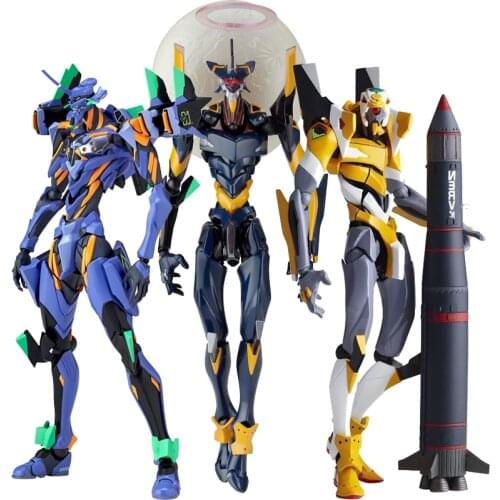 Kaiyodo Revoltech Evangelion Evolution Union Creative Revoltech Eva 01 Type Asuka Langley Soryu Ayanami Rei Action Figure Toys