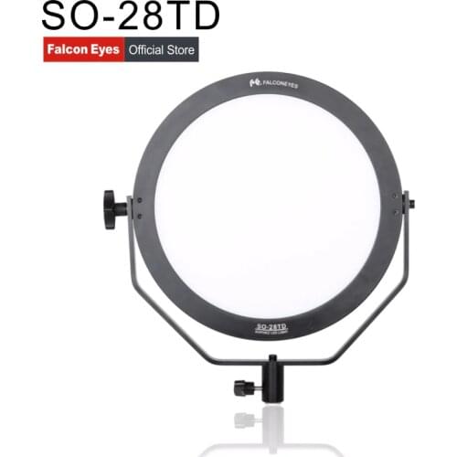 FalconEyes Led Studio Video Soft Light 28W Beauty Panel Lamp Round Photographic Lighting For Film Advertisement Shooting SO-28TD