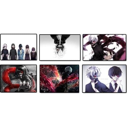 Hot Sale Tokyo Ghoul Japanese Classic Anime Ken Kaneki Poster Home Decoration Wall Art Canvas No Frame