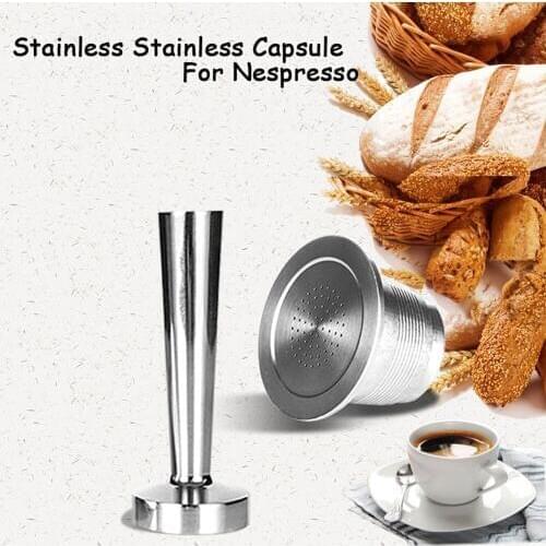Nespresso Reusable Coffee Capsule Stainless Steel Coffee Filter Pod Refillable Reusable Filters For Espresso Coffee Machine