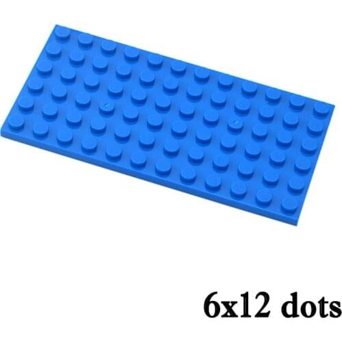 DIY Building Blocks 6x12 Dots Thin Figures Bricks Educational Creative Assembles Particles Size Compatible With 3028 Toys Gifts