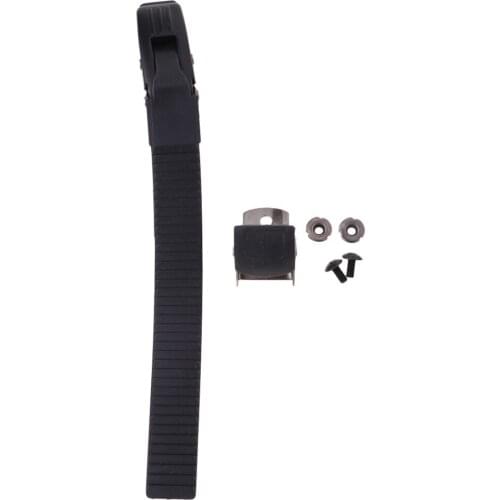 Set of 8pcs 22x2cm Inline Skate Strap Buckle with Clamp Screws Nuts Kits