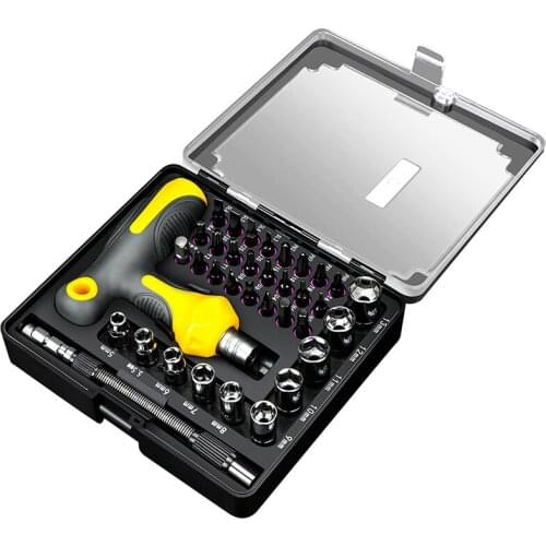 Household universal T-type ratchet screwdriver set cross Torx screwdriver screwdriver driver manual tool combination