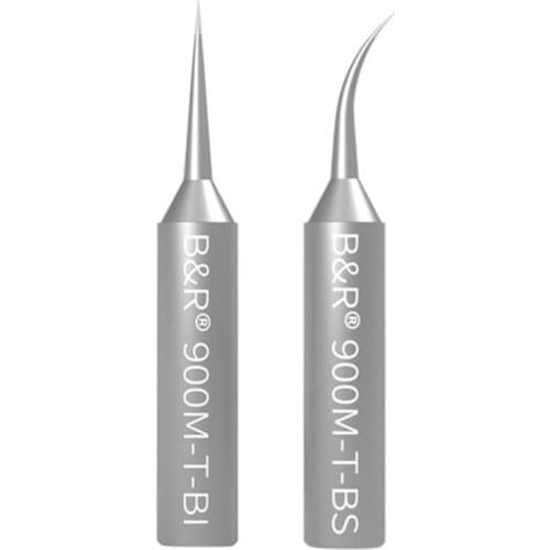 0.1mm Fly Line Ultra ThinOxygen-free Copper Soldering Iron Tips 900M-T-BI/BS For 936/937 Soldering Station BGA Rework tools