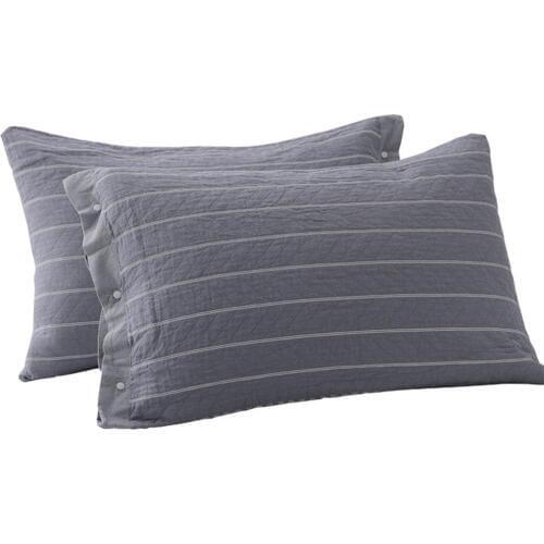 Pillowcase Muslin Cotton Pillow Case All Covered With High-Grade Breathable Pillowslip Bedding 50*75cm A Pair