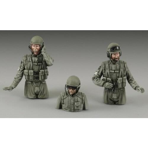 New Unassembled 1/35 ancient Tank Crew include 3 Resin Figure Unpainted Model Kit