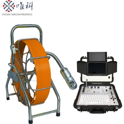 New high definition image waterproof 50mm 360 degree rotation pan tilt pipe inspection camera with 10inch hd display V10-3388PTN