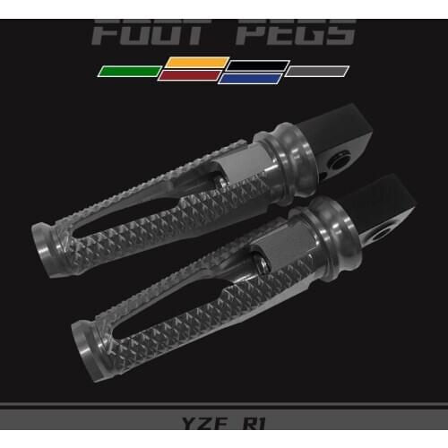 Motorcycle Rear Foot rests Passenger Foot pegs For YZF R1 R6 R1M R1S R1 S M R 1 6 Pedals Moto Parts CNC Footrests Footpegs