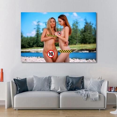 Sexy Girls Models Body Blonde Woman Picture Wall Art Posters and Prints Modern Canvas Paintings for Living Room Decor