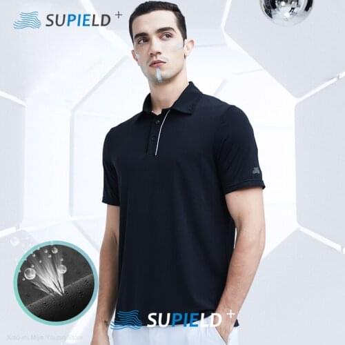 Xiaomi SUPIELD Ice Feeling POLO Shirt Mens Shorts Sleeve Polo Turn Down Collar Tops Summer Tee Shirt Slim Fit Business Clothes