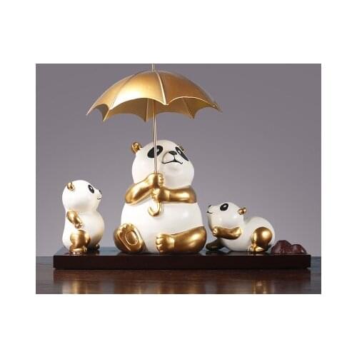 Nordic decorative Modern style creative light luxury pbear cat anda decoration Family home decoration guest Animal Sculpture