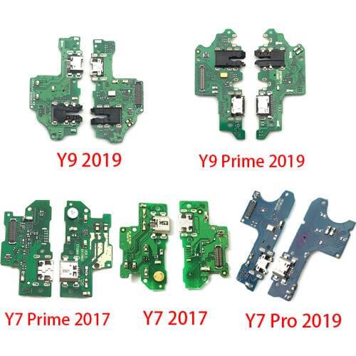 USB Charging Port Dock Charger Plug Connector Board Flex Cable For Huawei Y6 Y5 Y7 Pro Y9 Prime 2017 2018 2019 P Smart