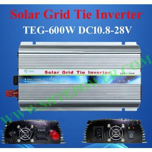 High precision auto-detection dc 10.8-30v to 100v 110v 120v 220v230v 240v power 600w on grid tie inverter