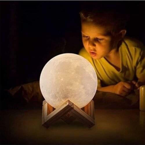 3d Moon Night light 3D print moon lamp color change 3D light touch moon lamp child lights For Special Occasions gift