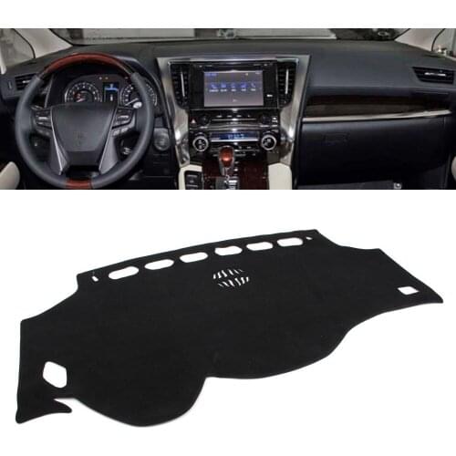 Car Dash Mat Dashboard Cover Dashmat For Toyota Alphard 2008 2009 2010 2011 2012 2013 2014 2015 2016 2017 LHD