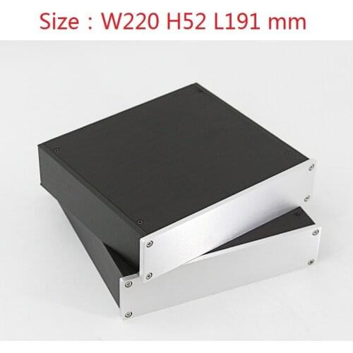 2205 DAC Amplifier Case Aluminum Chassis Small Size W220 H52 L191 Power Supply DIY Box Amplify Housing