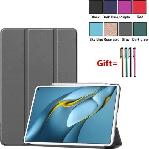 Pro 2021 Case Tablet Cover for Huawei Matepad Pro 10.8 2019 Case Tri-Folding Holder 2021 Pro Cover Pro 10.8 2019 Leather Stand